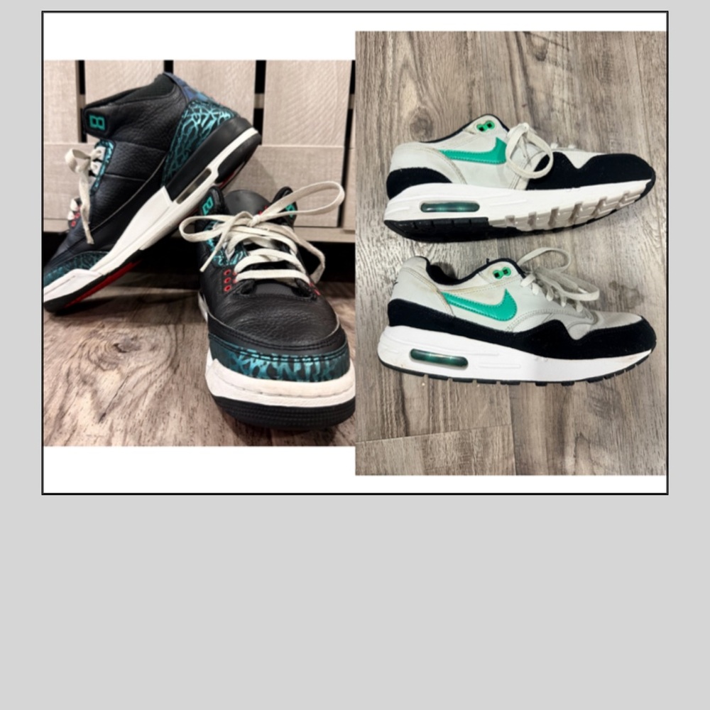 Nike size 6.5 big kid Bundle- Jordans/ Airmax 1